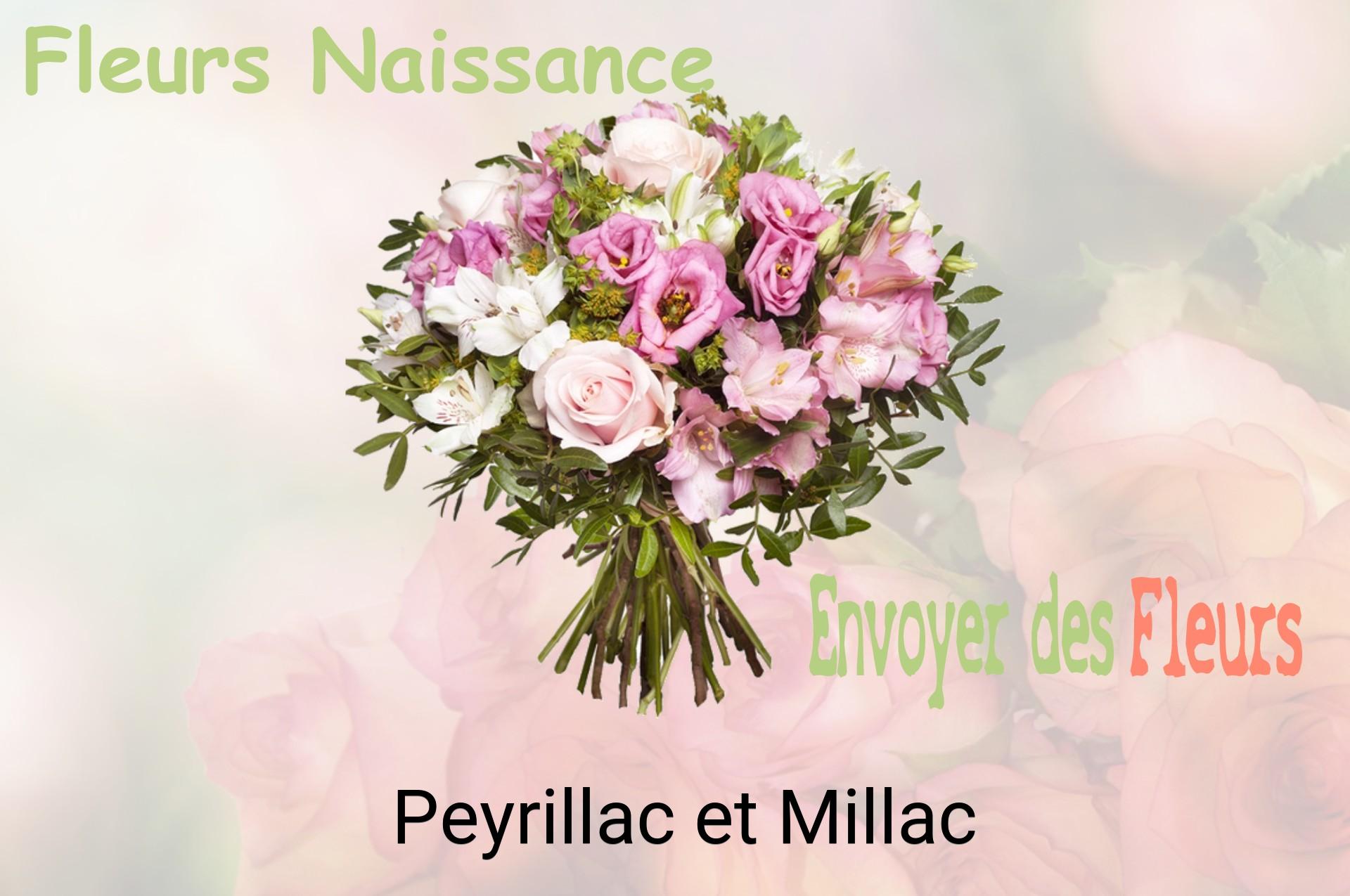 Bouquet de fleurs de naissance livré à Peyrillac-et-Millac