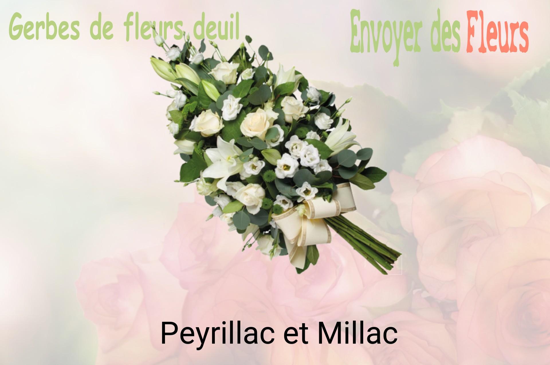 Gerbe de fleurs de deuil livrée à Peyrillac-et-Millac
